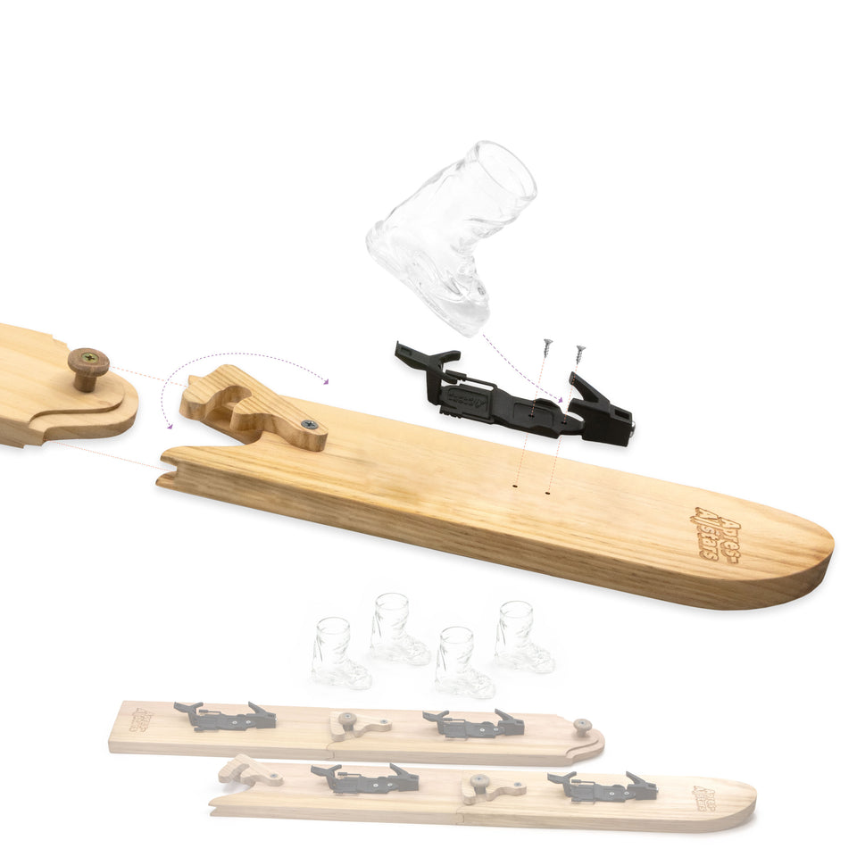 Apres-Allstars® "SwigSki3000®" modularer Shotski® aus Holz