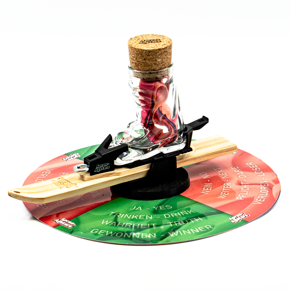 Apres-Allstars® Miniski Roulette - Flaschendrehen in Skiform