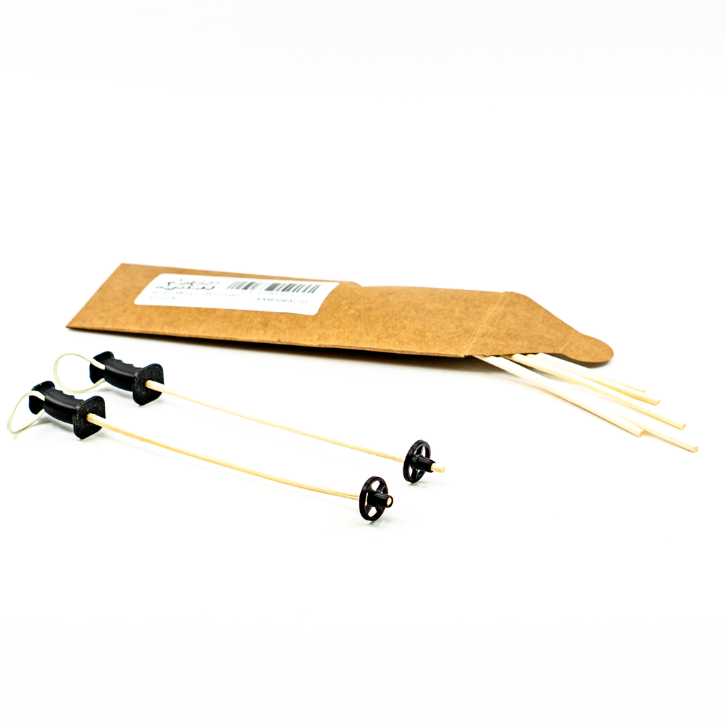 Apres-Allstars® Mini Skistock Set (8 Stück) aus Rattan