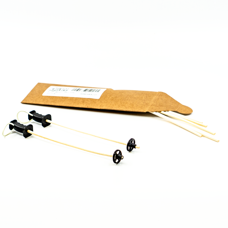 Apres-Allstars® Mini Skistock Set (8 Stück) aus Rattan