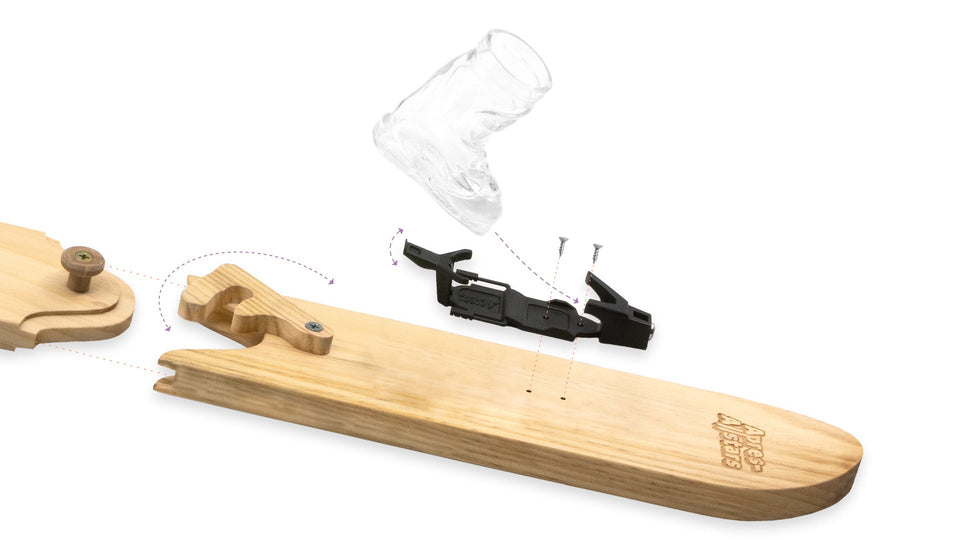 B2C Apres-Allstars® "SwigSki3000®" modulær shotski® laget av tre