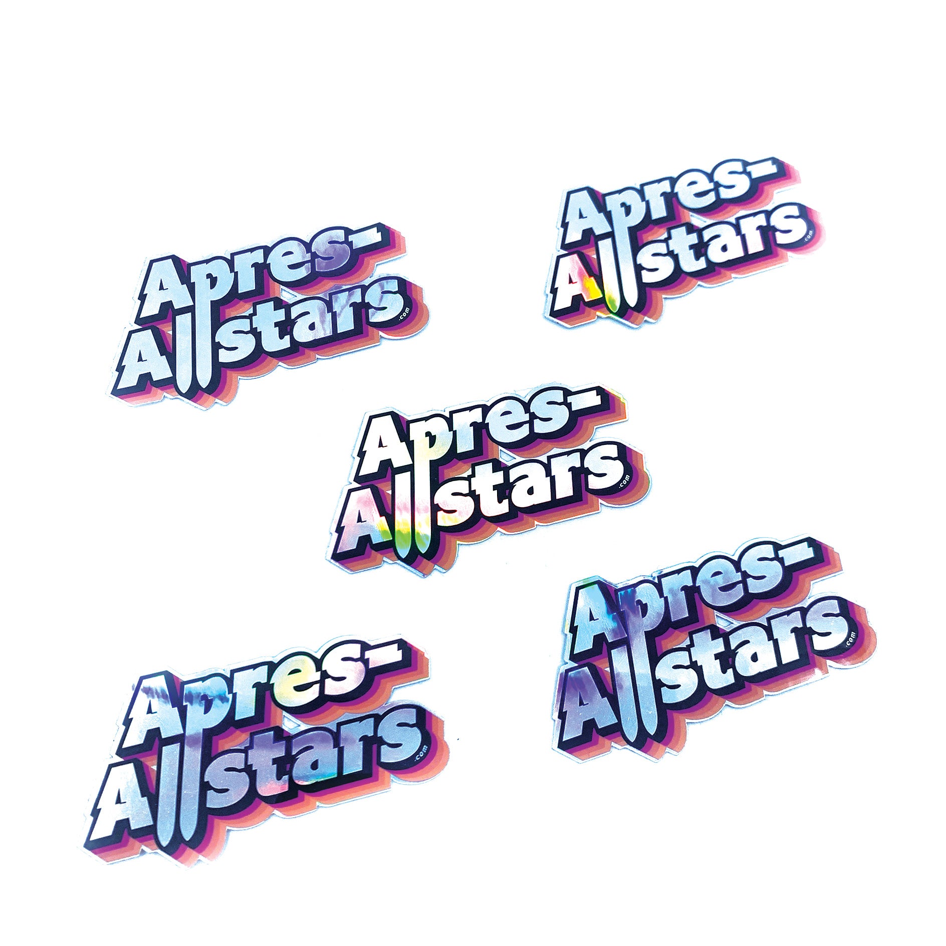 Apres-Allstars® 5er Glitzerstickerset