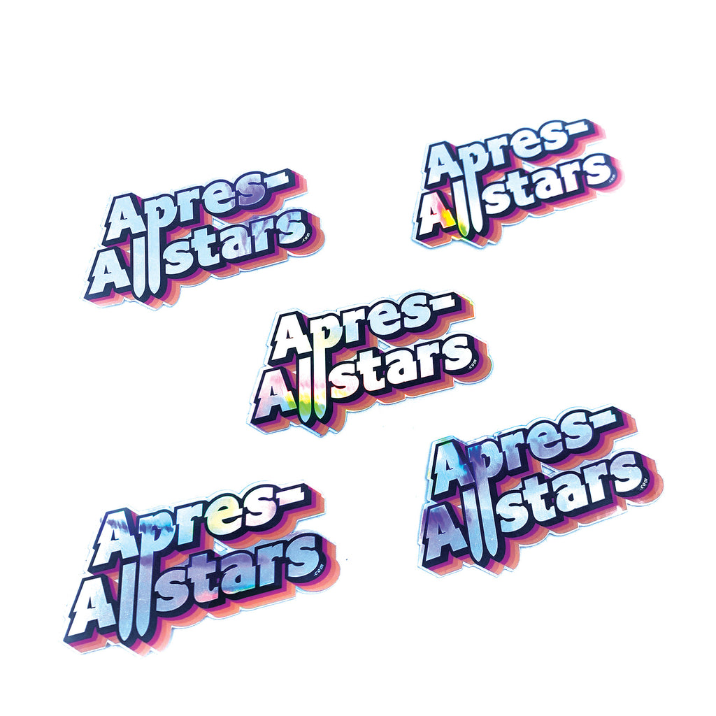 Apres-Allstars® 5er Glitzerstickerset – Apres Allstars GbR