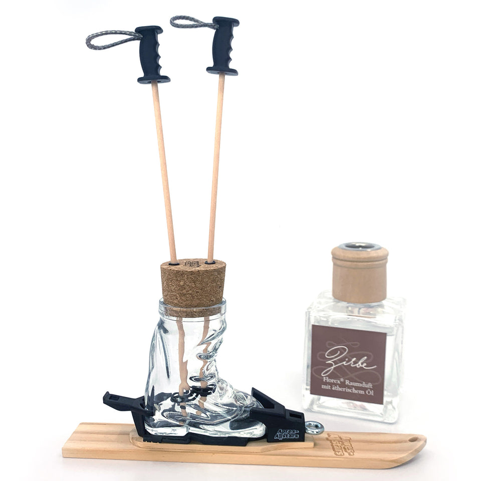 Apres-Allstars® Raumduft Zirbe mit Miniski und Stöcken