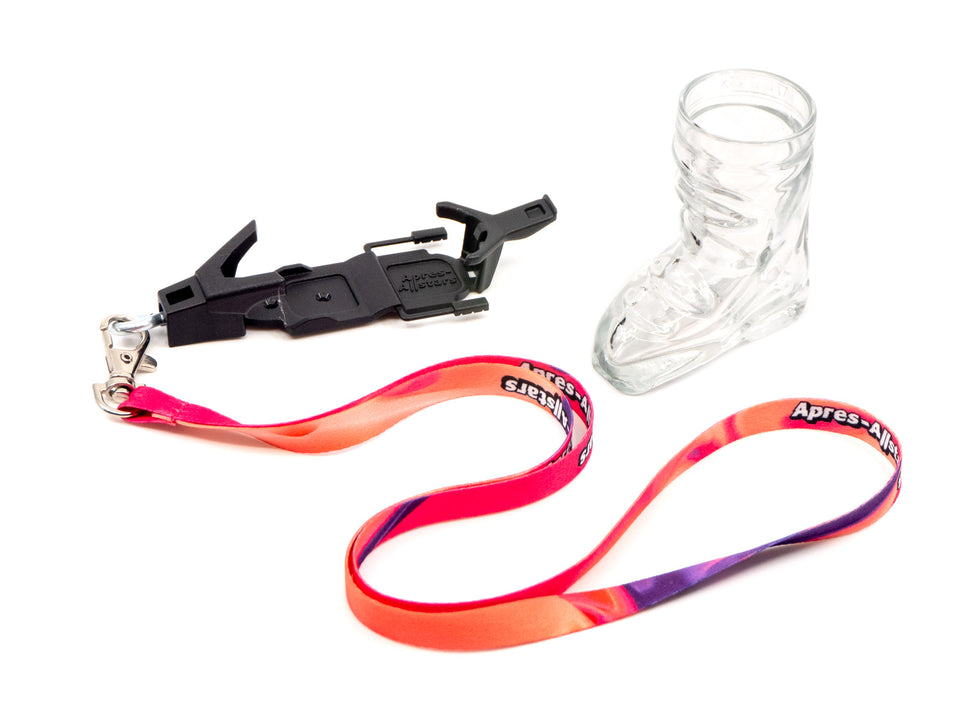 Apres-Allstars® ski boot shot glass with binding 