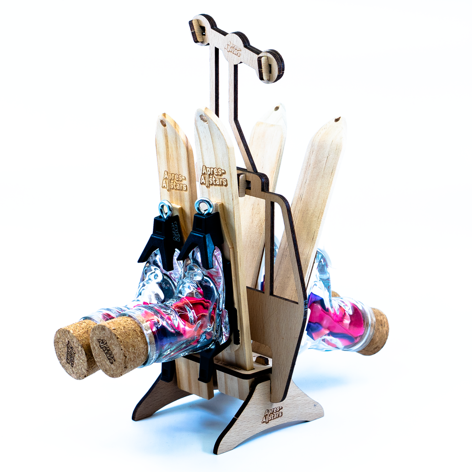 Gondel-Bundle inkl MiniSki, Gläser & Bindungen