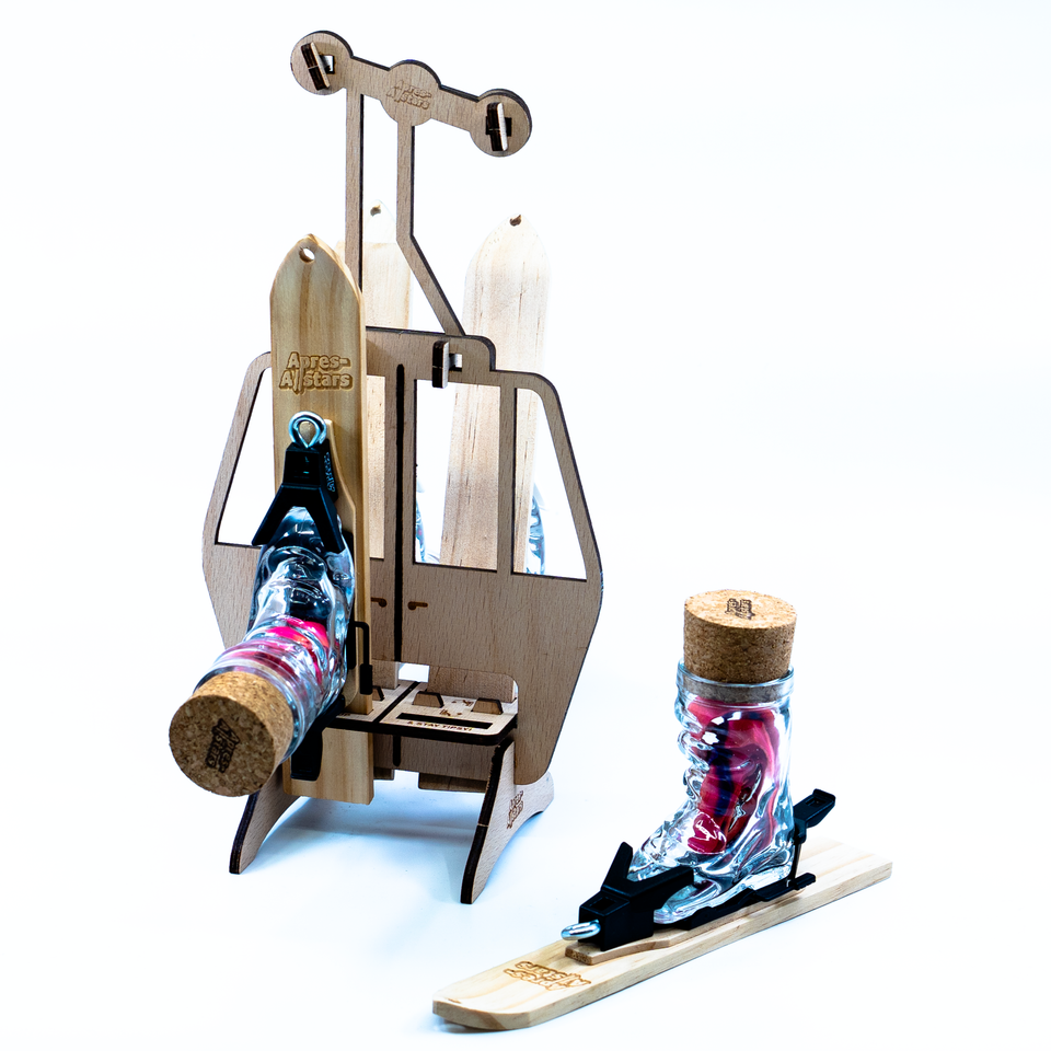 Gondel-Bundle inkl MiniSki, Gläser & Bindungen