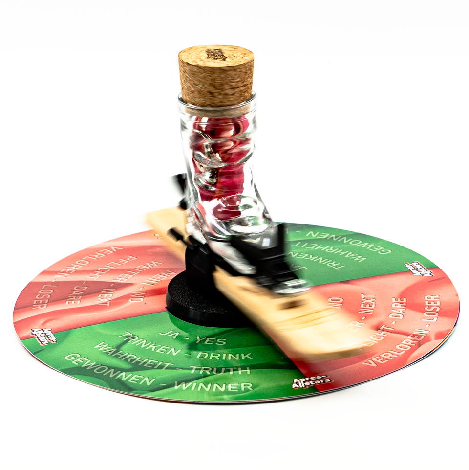 Apres-Allstars® Miniski Roulette - Flaschendrehen in Skiform