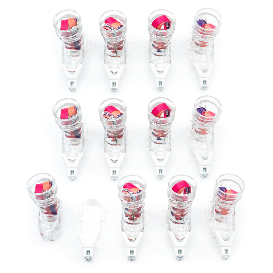 B2C Apres-Allstars® 12er Set weiß mit Lanyards
