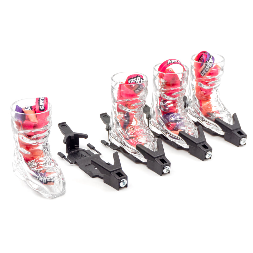 Apres-Allstars® Skischuh Schnapsglas mit Bindung im Set