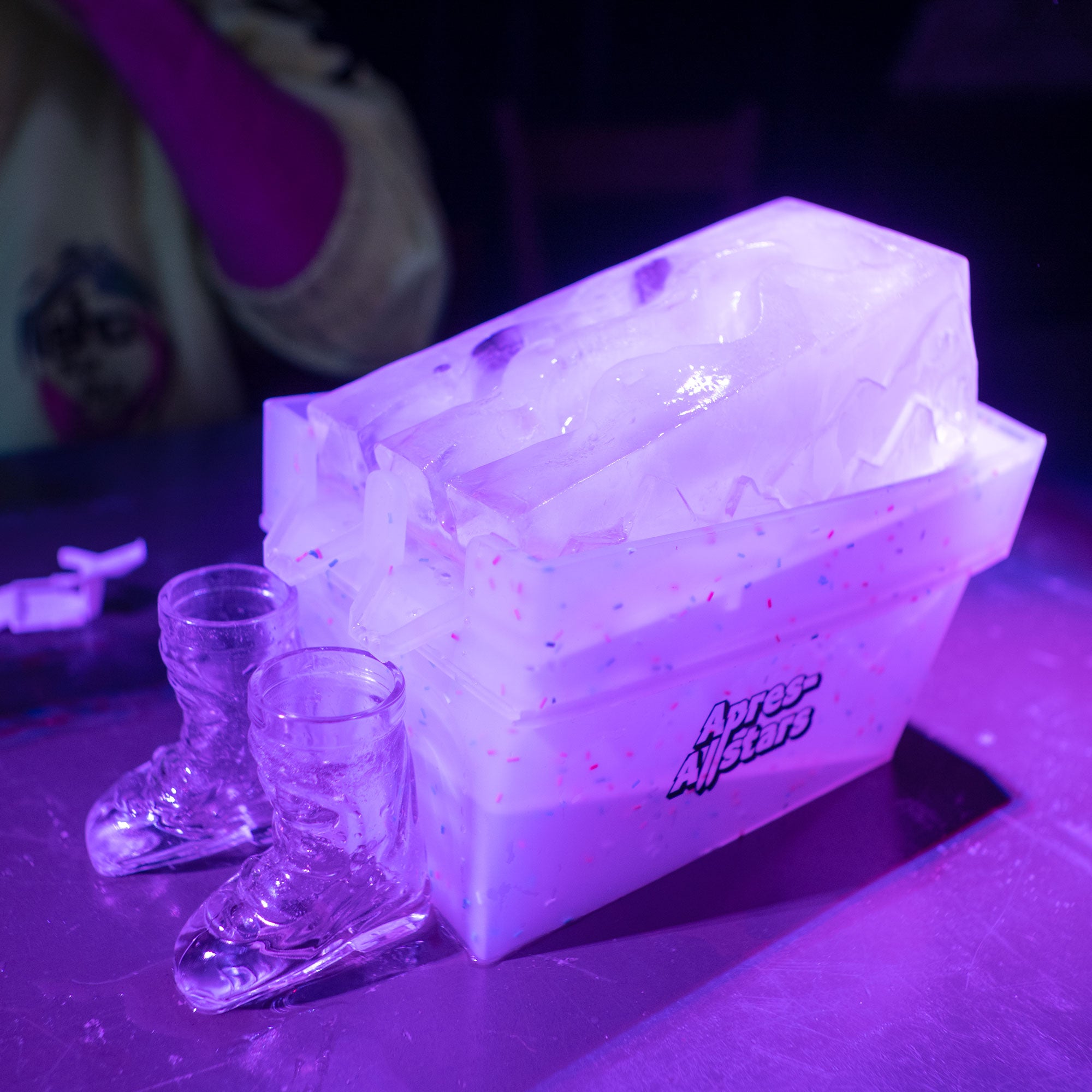 Apres-Allstars® Shot Slope Slalom - Eisrutsche als einfrierbare Silikonform genauso als Kuchenform