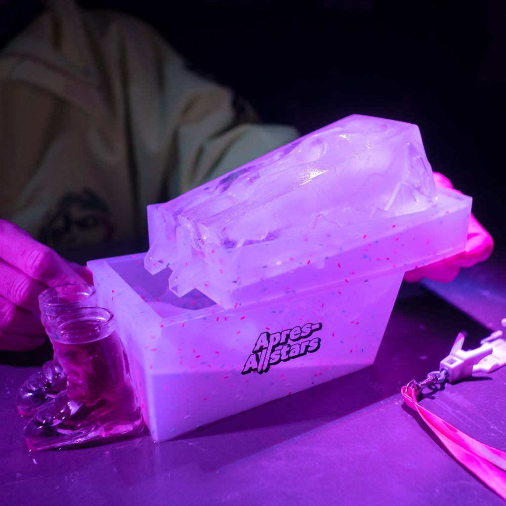 Apres-Allstars® Shot Slope Slalom - Eisrutsche als einfrierbare Silikonform genauso als Kuchenform