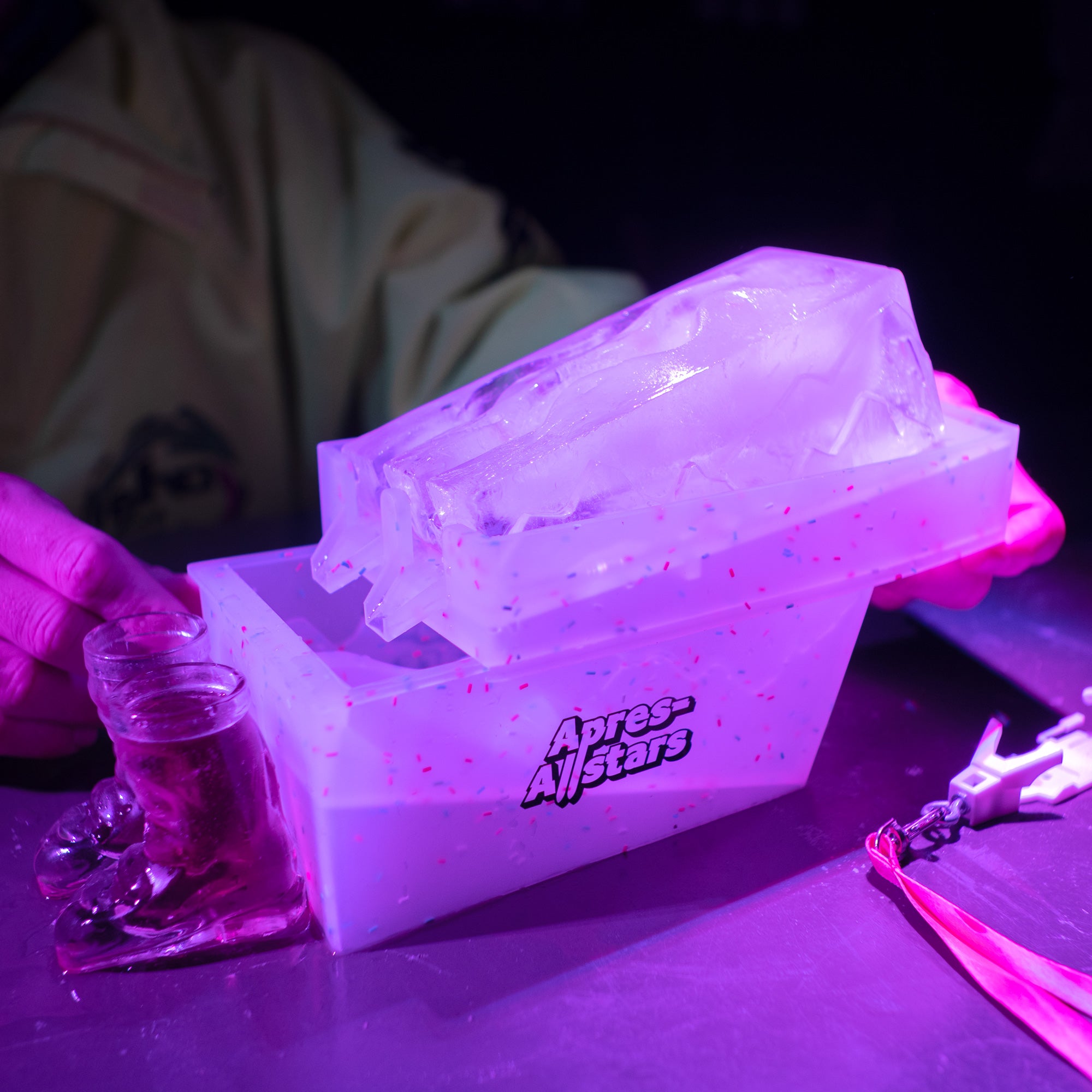 Apres-Allstars® Shot Slope Slalom - Eisrutsche als einfrierbare Silikonform genauso als Kuchenform
